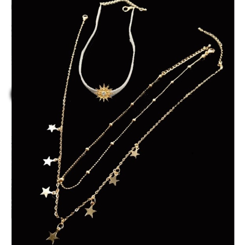 3/$30 Star Choker Necklace - Picture 2 of 3